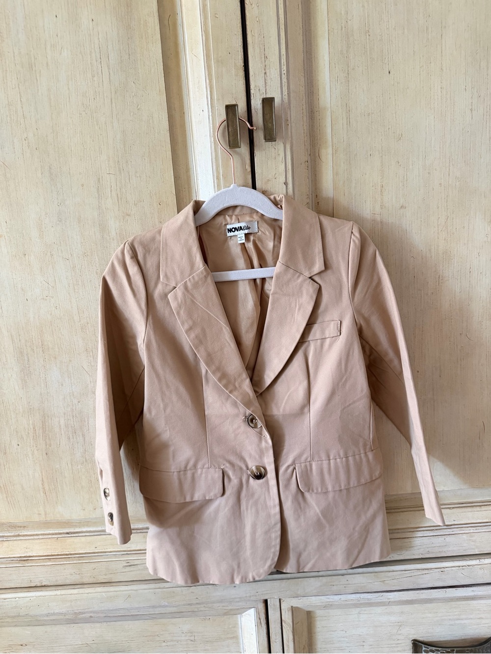 Light Beige Tailored Blazer